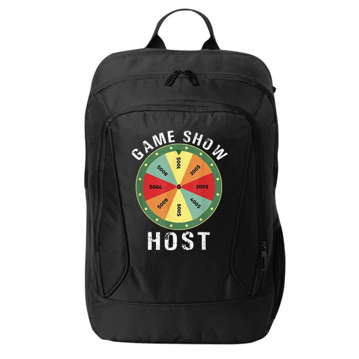 Game Show Host Trivia Board Game Night Questions Vintage City Backpack