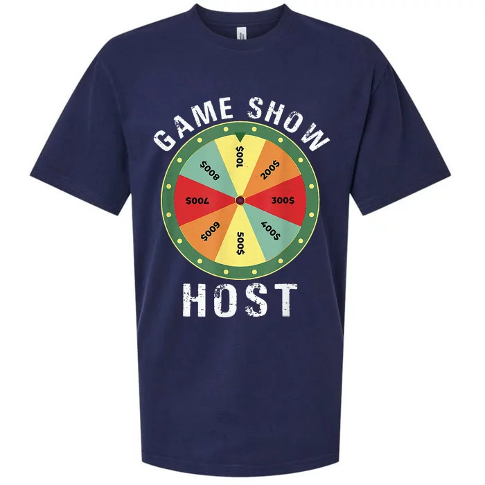 Game Show Host Trivia Board Game Night Questions Vintage Sueded Cloud Jersey T-Shirt