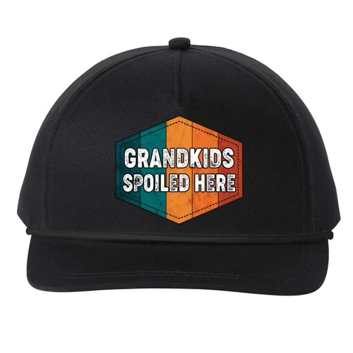 Grandkids Spoiled Here Snapback Five-Panel Rope Hat