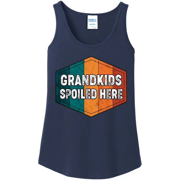 Grandkids Spoiled Here Ladies Essential Tank