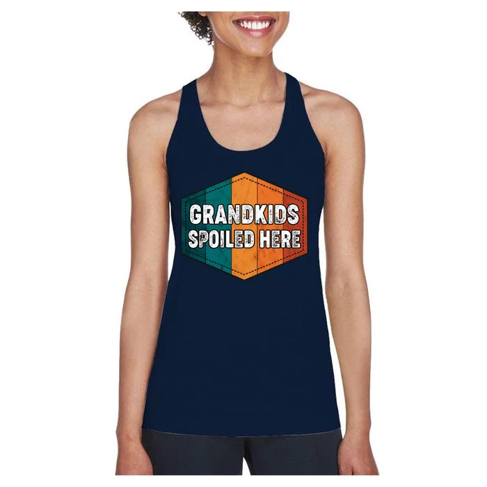 Grandkids Spoiled Here Women's Racerback Tank