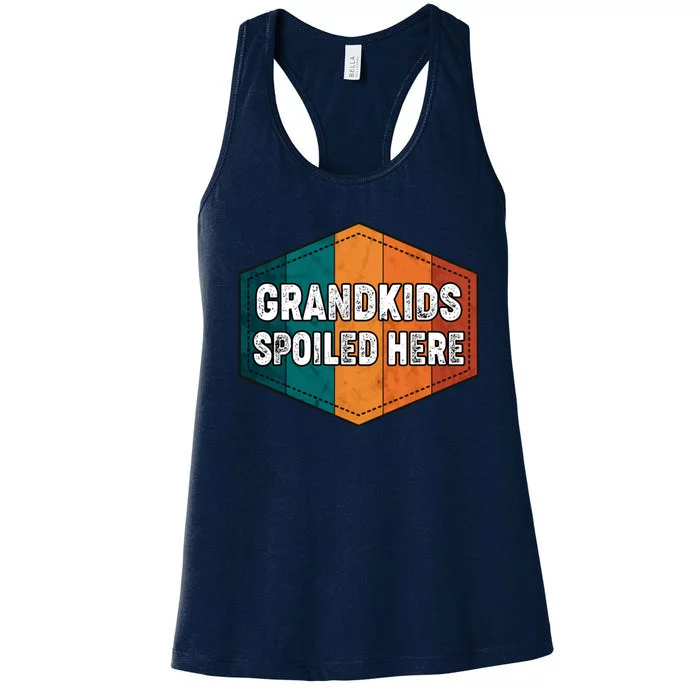 Grandkids Spoiled Here Women's Racerback Tank