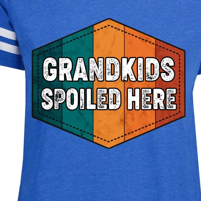 Grandkids Spoiled Here Enza Ladies Jersey Football T-Shirt