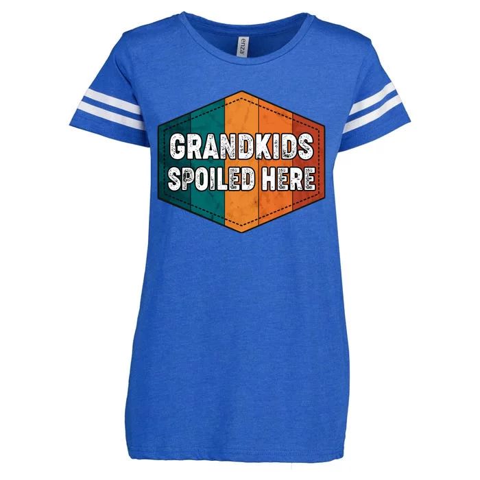 Grandkids Spoiled Here Enza Ladies Jersey Football T-Shirt