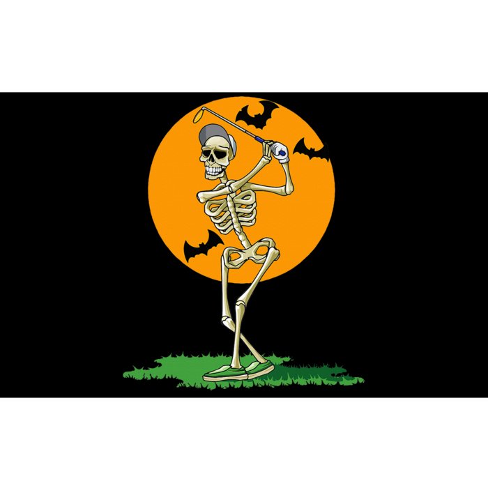 Golfing Skeleton Halloween Golf Halloween Golfer Bumper Sticker