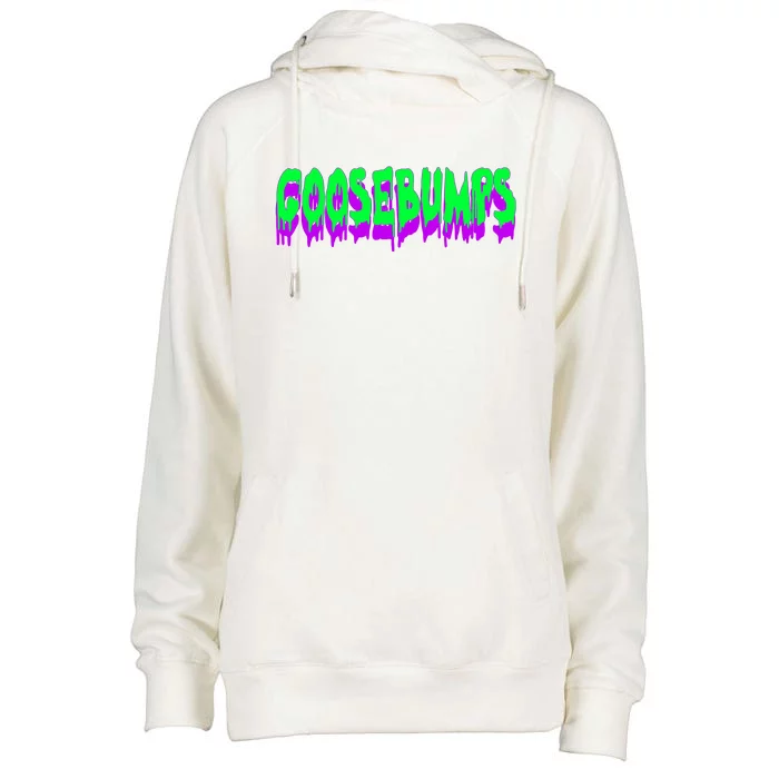 Goosebumps Spooky Halloween Womens Funnel Neck Pullover Hood