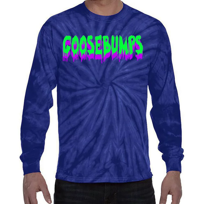 Goosebumps Spooky Halloween Tie-Dye Long Sleeve Shirt