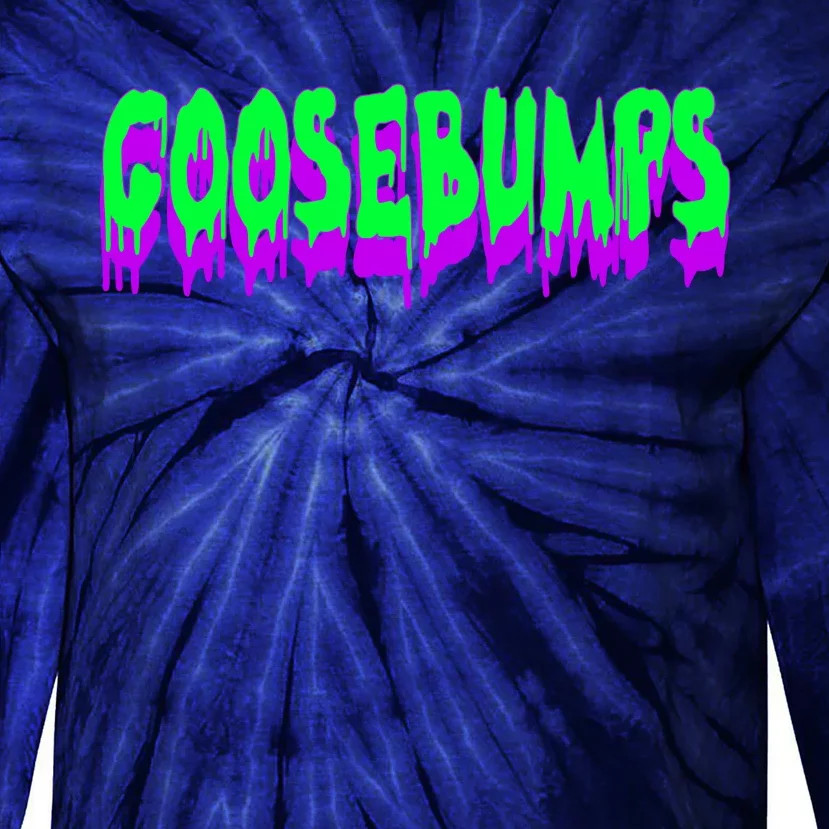 Goosebumps Spooky Halloween Tie-Dye Long Sleeve Shirt