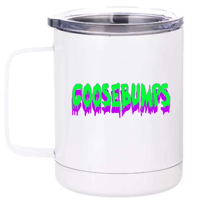 Goosebumps Spooky Halloween Front & Back 12oz Stainless Steel Tumbler Cup