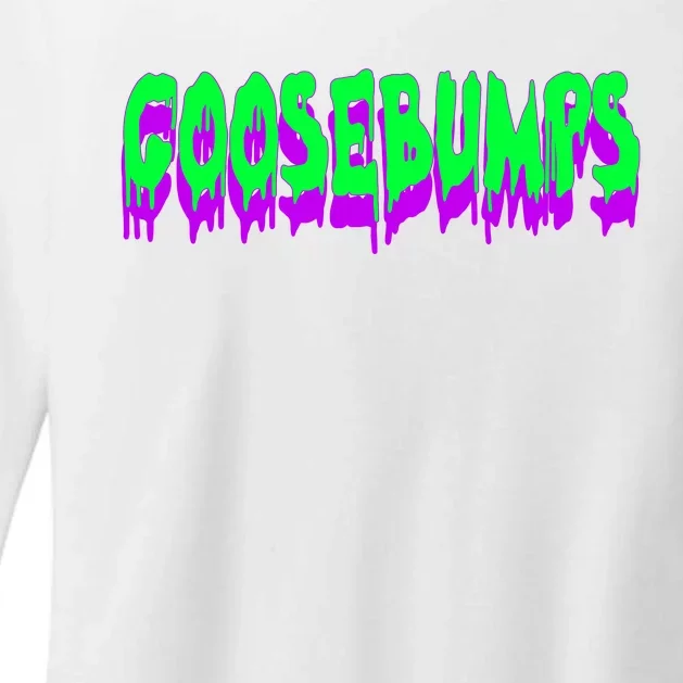 Goosebumps Spooky Halloween Womens CVC Long Sleeve Shirt