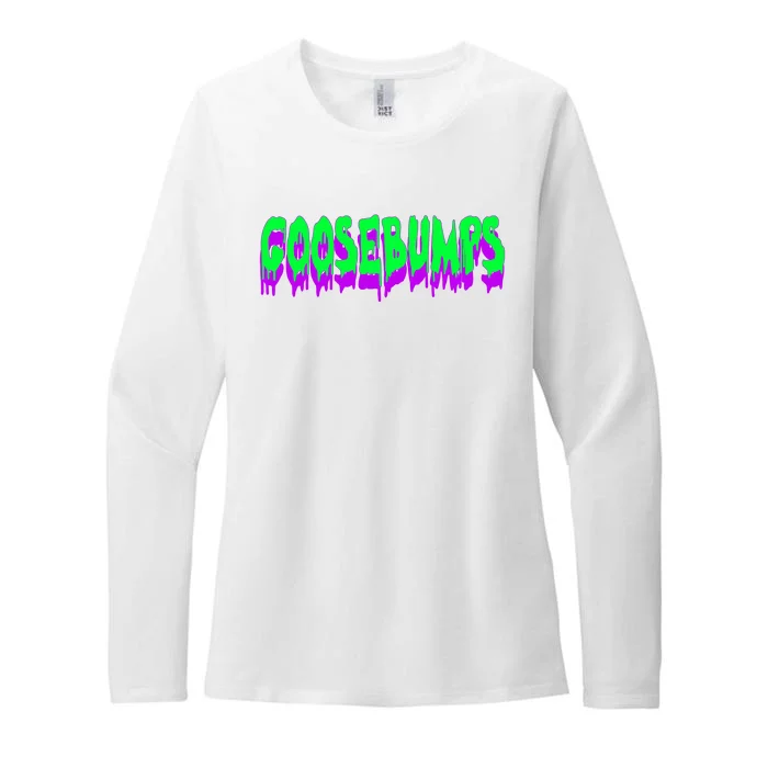 Goosebumps Spooky Halloween Womens CVC Long Sleeve Shirt