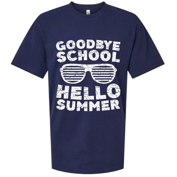 Goodbye School Hello Summer Students Teachers Sueded Cloud Jersey T-Shirt