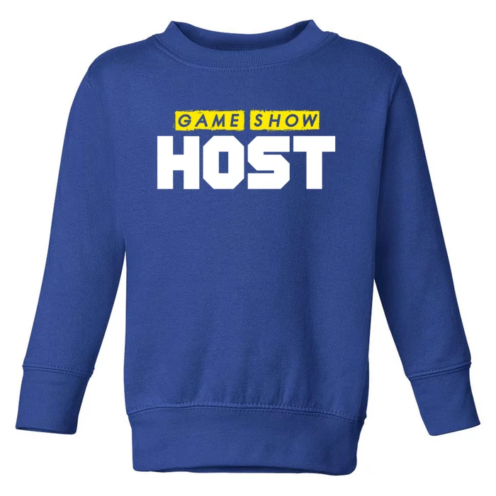 Game Show Host Quiz Games Trivia Night Gift Toddler Sweatshirt