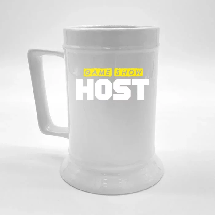 Game Show Host Quiz Games Trivia Night Gift Front & Back Beer Stein