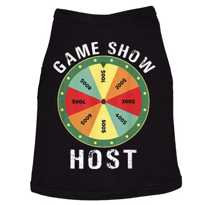 Game Show Host Trivia Board Game Night Questions Vintage Doggie Tank