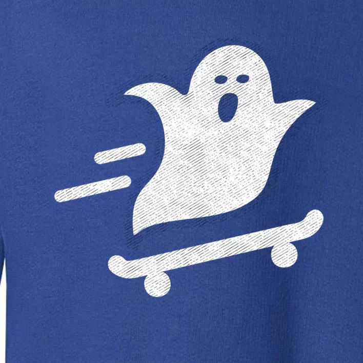 Ghost Skate Halloween Skateboarding Spooky Skateboard Funny Cute Gift Toddler Sweatshirt