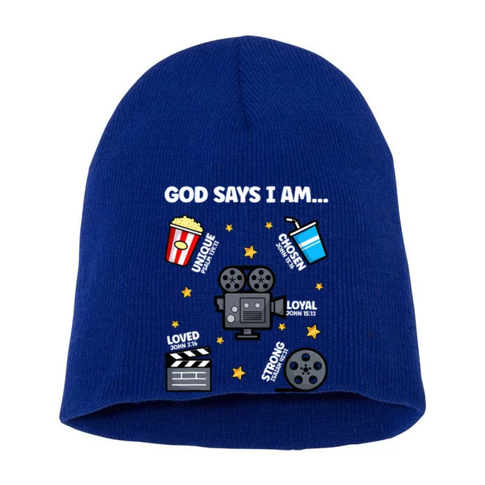 God Says I Am Watching Movie Lover Boy Girl Christian Short Acrylic Beanie