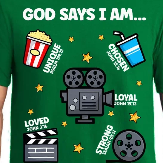 God Says I Am Watching Movie Lover Boy Girl Christian Pajama Set