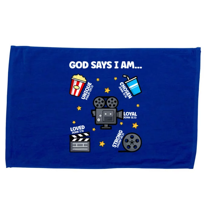 God Says I Am Watching Movie Lover Boy Girl Christian Microfiber Hand Towel