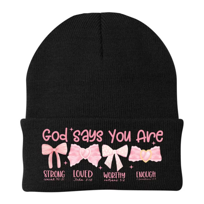 God Says I Am Coquette Knit Cap Winter Beanie