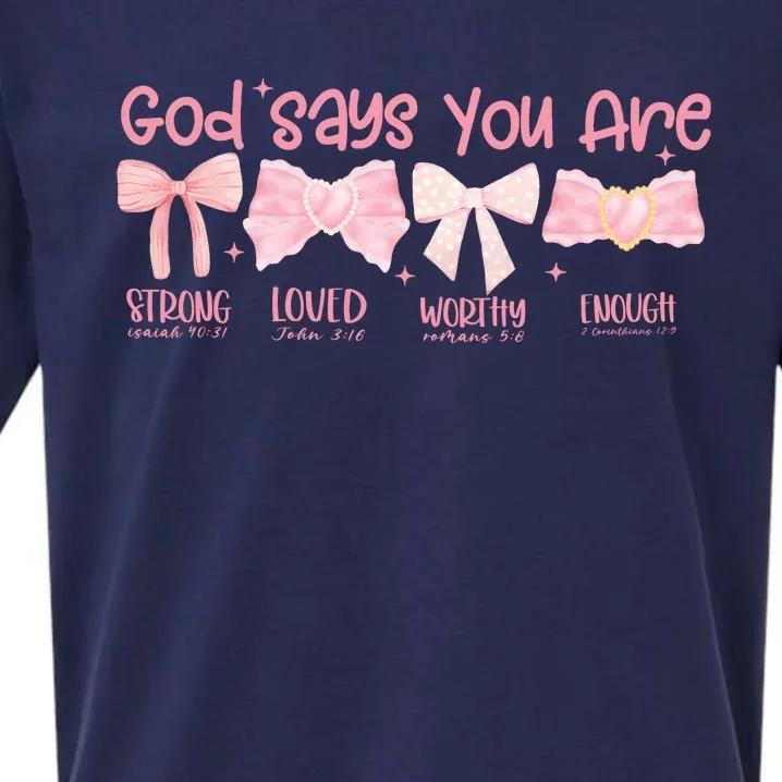 God Says I Am Coquette Sueded Cloud Jersey T-Shirt