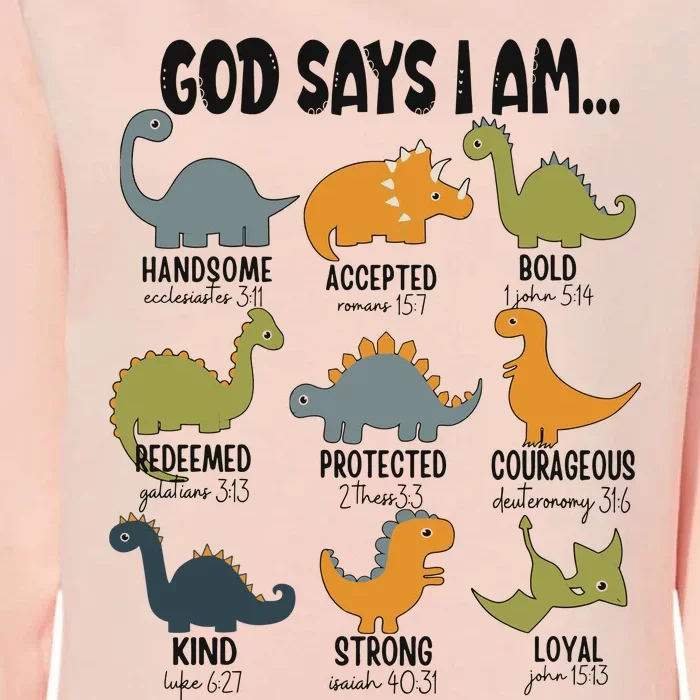 God Says I Am Handsome Womens California Wash Sweatshirt