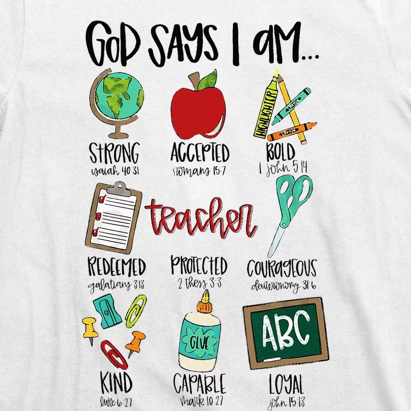 God Says I Am Teacher T-Shirt