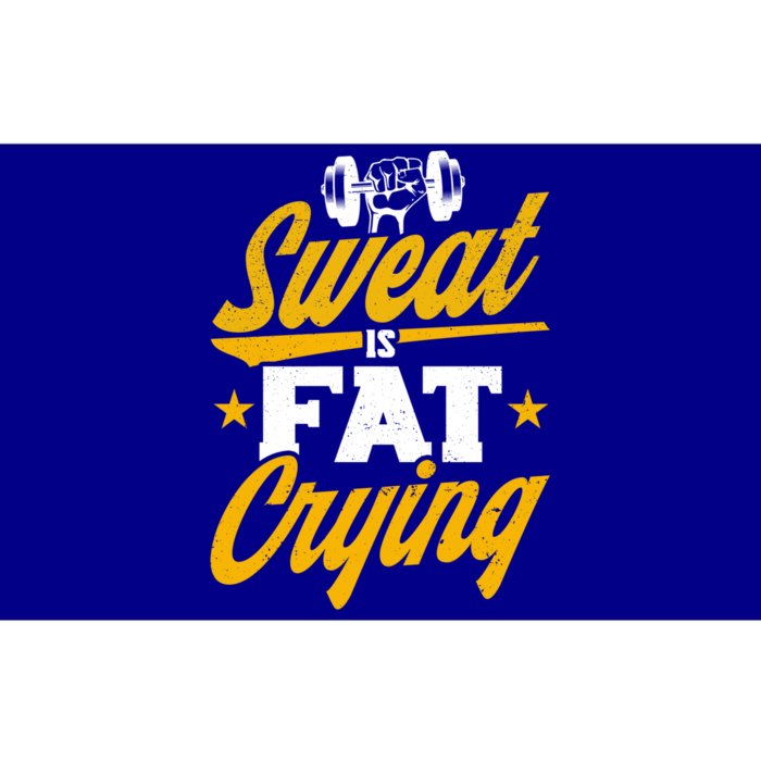 Gym Sweat Is Fat Crying Workout Vintage Weightlifting Gift Bumper Sticker