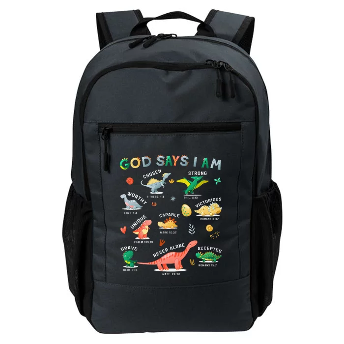 God Says I Am Dinosaur Daily Commute Backpack