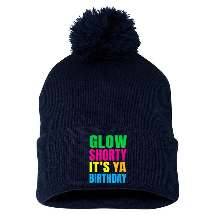 Glow Shorty Its Your Birthday Glow Party 1 Pom Pom 12in Knit Beanie