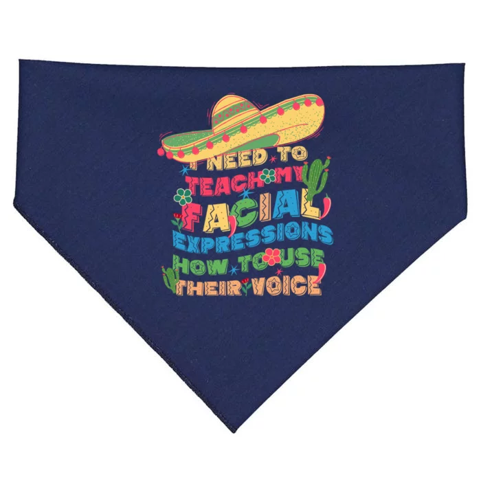 Groovy Sarcastic I Need To Teach My Facial Expressions How To Use Their Voice USA-Made Doggie Bandana