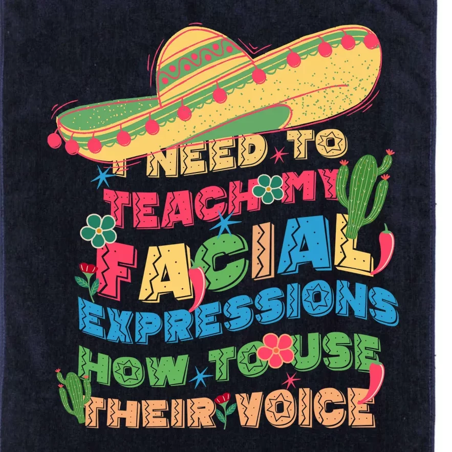 Groovy Sarcastic I Need To Teach My Facial Expressions How To Use Their Voice Platinum Collection Golf Towel