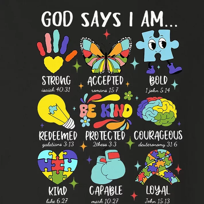 God Says I Am Be Kind Autism Awareness Sped Toddler Long Sleeve Shirt