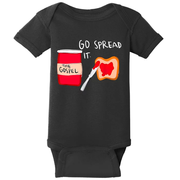 Go Spread It Funny Baby Bodysuit