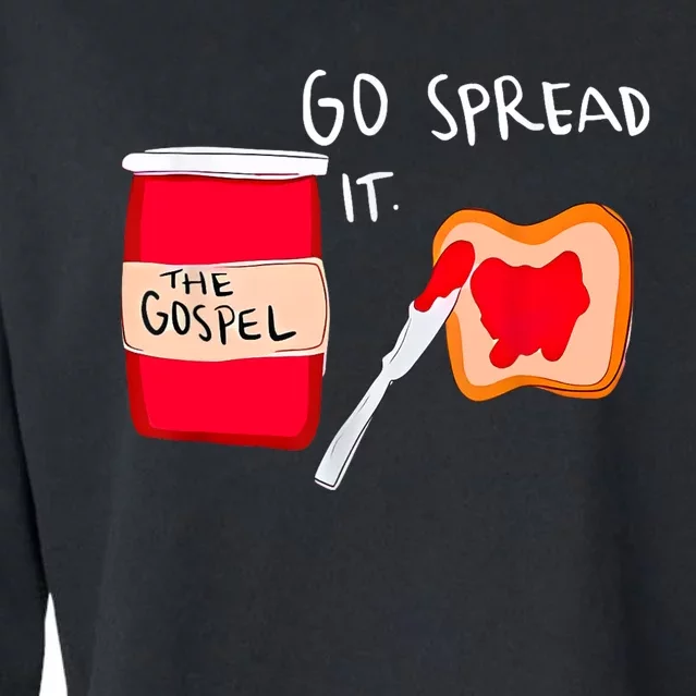 Go Spread It Funny Cropped Pullover Crew