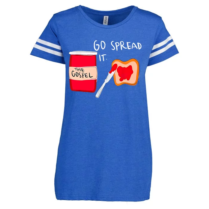 Go Spread It Funny Enza Ladies Jersey Football T-Shirt