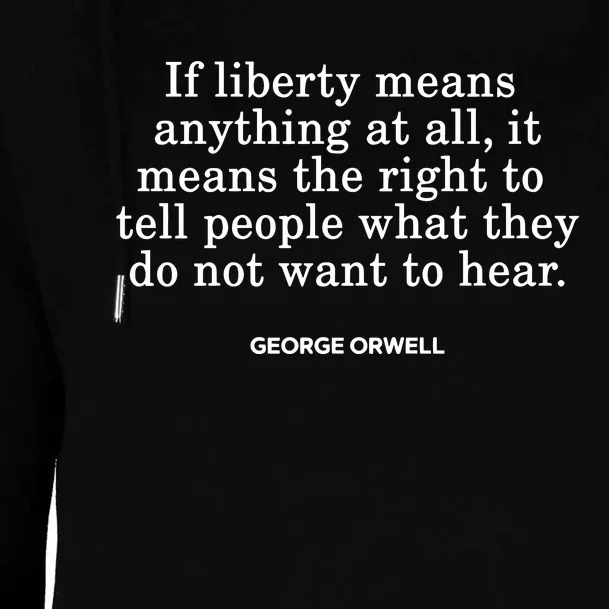 Gad Saad If Liberty Means The Right To Tell People What They Do Not Want To Hear Womens Funnel Neck Pullover Hood