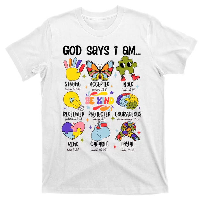 God Says I Am.. Christian Inspiration Retro Natural Infant T-Shirt