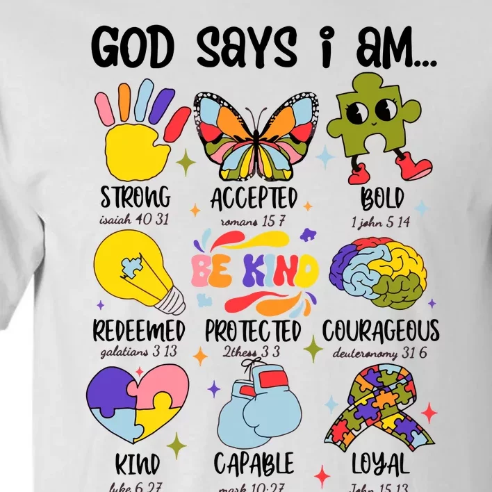 God Says I Am.. Christian Inspiration Retro Natural Infant Tall T-Shirt