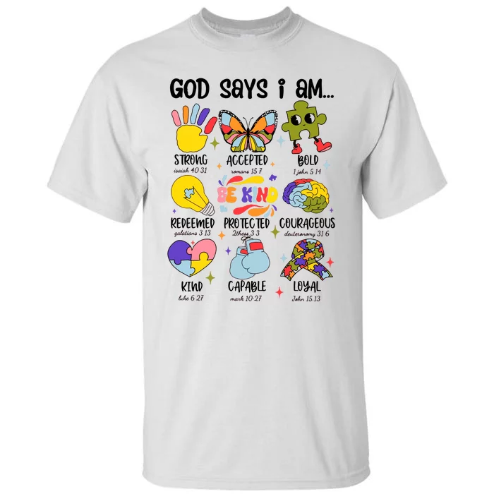 God Says I Am.. Christian Inspiration Retro Natural Infant Tall T-Shirt