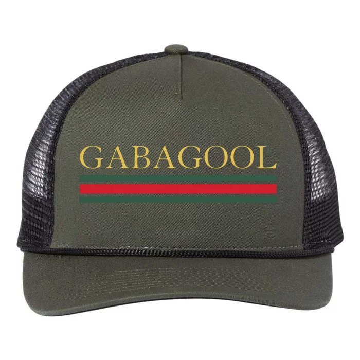 GABAGOOL Satirical Italian Slang Retro Rope Trucker Hat Cap