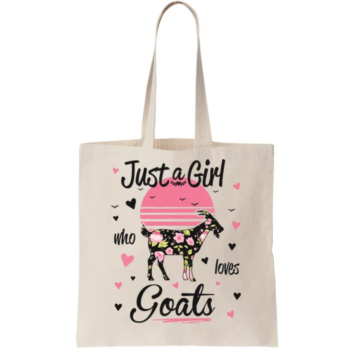 Goat Shirts Just A Girl Who Loves Goats Tote Bag