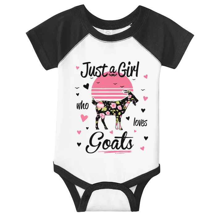 Goat Shirts Just A Girl Who Loves Goats Infant Baby Jersey Bodysuit