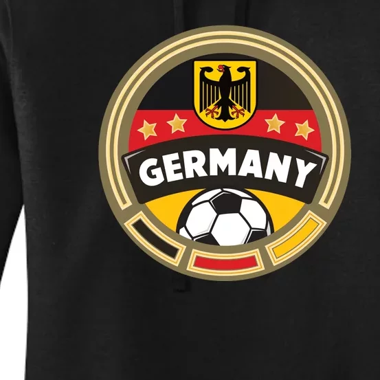 Germany Soccer Jersey German Soccer Team Logo Women's Pullover Hoodie