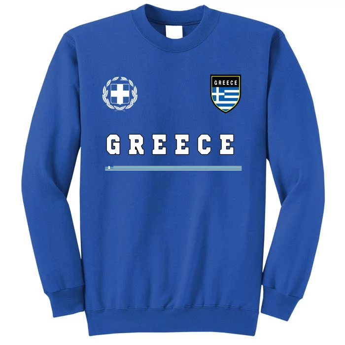 Greece Sportssoccer Jersey Flag Football Greek Tall Sweatshirt