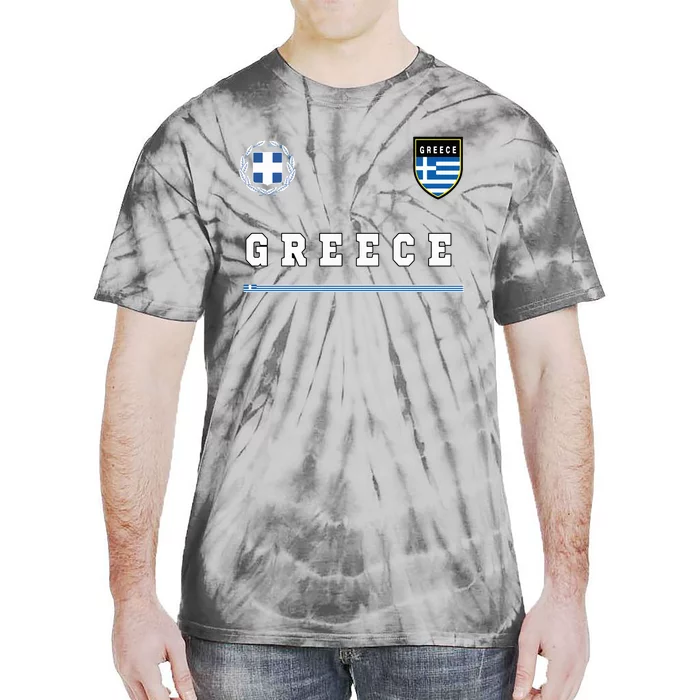 Greece Sportssoccer Jersey Flag Football Greek Tie-Dye T-Shirt