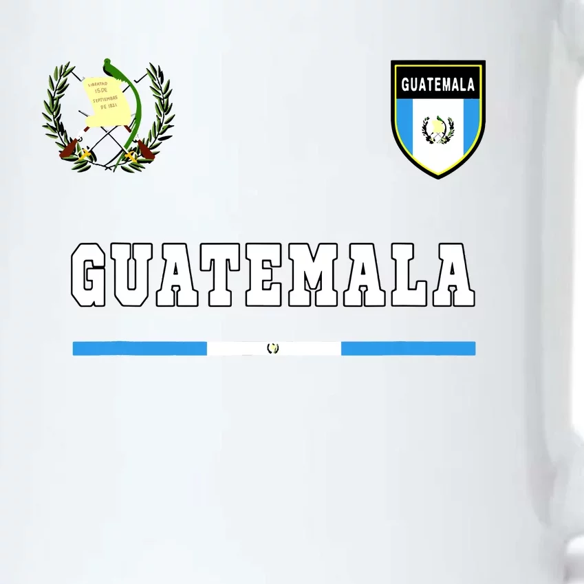 Guatemala Sportsoccer Jersey Flag Football Black Color Changing Mug