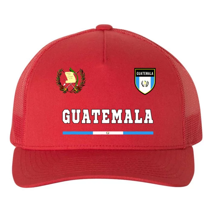 Guatemala Sportsoccer Jersey Flag Football Yupoong Adult 5-Panel Trucker Hat