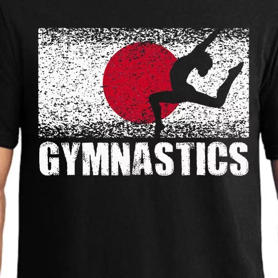 Gymnastics Sport Japan Flag Japanese Acrobatic Gymnast Pajama Set