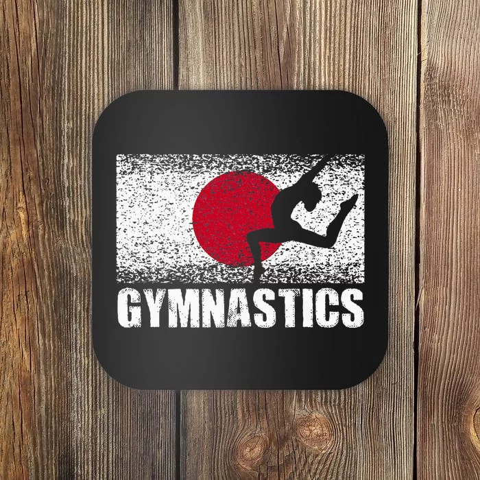 Gymnastics Sport Japan Flag Japanese Acrobatic Gymnast Coaster